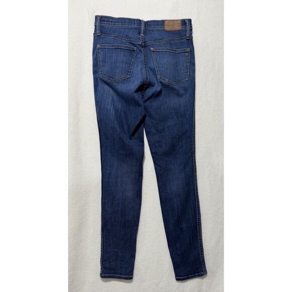Madewell 10” High Rise Curvy Skinny Jeans Size 27 Medium Wash Stretch Denim - Picture 2 of 9